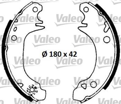 Valeo 553622 - Bremžu loku komplekts adetalas.lv