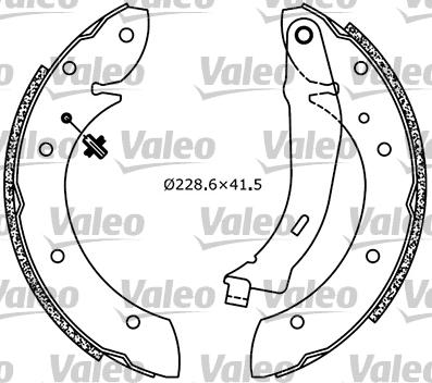 Valeo 553855 - Bremžu loku komplekts adetalas.lv