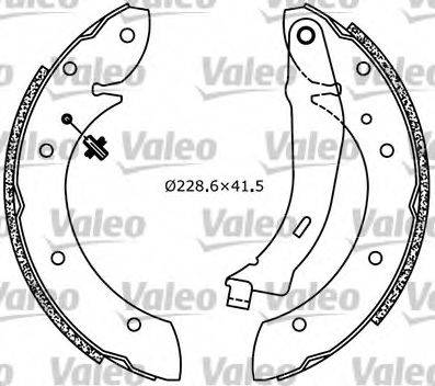 Valeo 554616 - Bremžu loku komplekts adetalas.lv