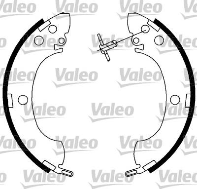 Valeo 564022 - Bremžu loku komplekts adetalas.lv