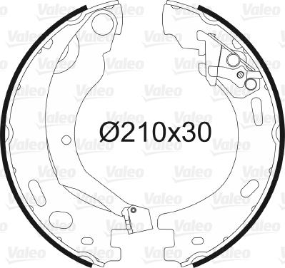 Valeo 564200 - Bremžu loku kompl., Stāvbremze adetalas.lv