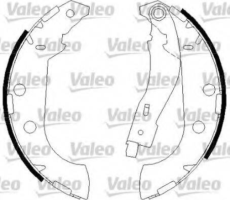 Valeo 562644 - Bremžu loku komplekts adetalas.lv