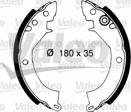 Valeo 562687 - Bremžu loku komplekts adetalas.lv