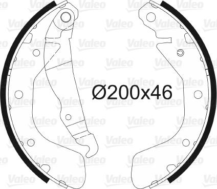 Valeo 562078 - Bremžu loku komplekts adetalas.lv