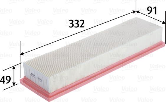 Valeo 585424 - Gaisa filtrs adetalas.lv