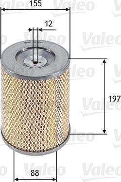 Valeo 585666 - Gaisa filtrs adetalas.lv