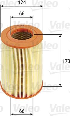 Valeo 585661 - Gaisa filtrs adetalas.lv