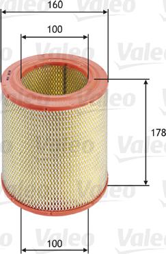 Valeo 585618 - Gaisa filtrs adetalas.lv