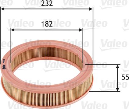 Valeo 585632 - Gaisa filtrs adetalas.lv