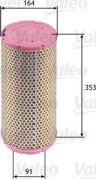 Valeo 585624 - Gaisa filtrs adetalas.lv