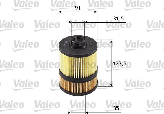 Valeo 586549 - Eļļas filtrs adetalas.lv