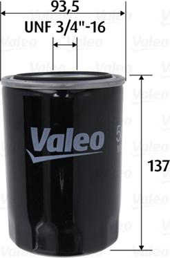 Valeo 586101 - Eļļas filtrs adetalas.lv