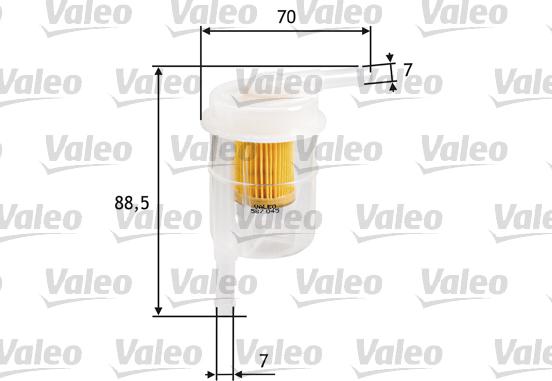 Valeo 587045 - Degvielas filtrs adetalas.lv