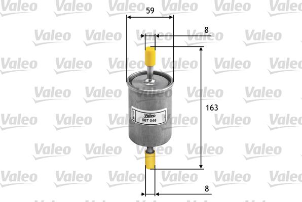 Valeo 587046 - Eļļas filtrs adetalas.lv