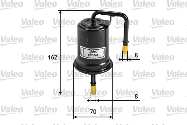 Valeo 587041 - Degvielas filtrs adetalas.lv