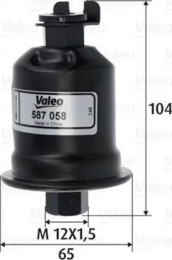 Valeo 587058 - Degvielas filtrs adetalas.lv