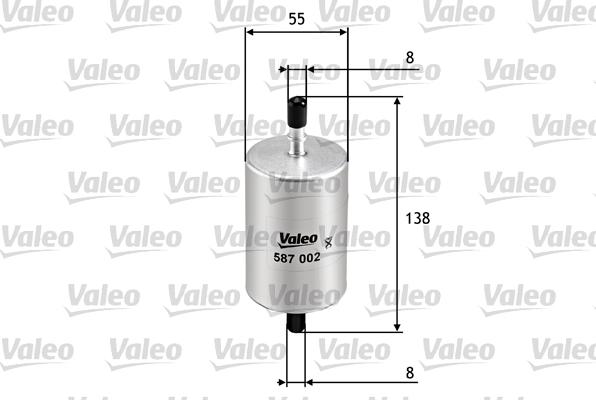 Valeo 587002 - Eļļas filtrs adetalas.lv