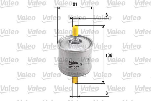 Valeo 587007 - Eļļas filtrs adetalas.lv