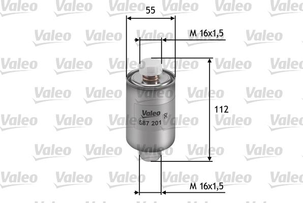 Valeo 587201 - Degvielas filtrs adetalas.lv