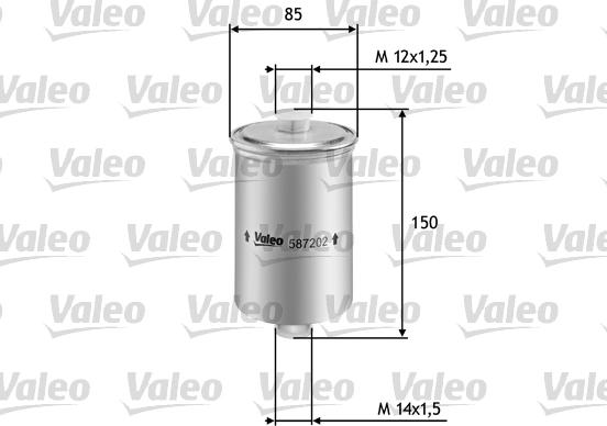 Valeo 587202 - Degvielas filtrs adetalas.lv