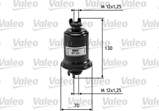 Valeo 587222 - Degvielas filtrs adetalas.lv