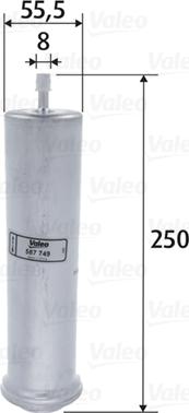 Valeo 587749 - Degvielas filtrs adetalas.lv