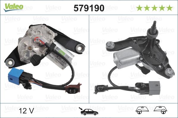 Valeo 579190 - Stikla tīrītāju motors adetalas.lv