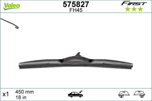 Valeo 575827 - Stikla tīrītāja slotiņa adetalas.lv