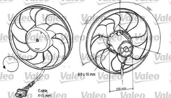 Valeo 696042 - Ventilators, Motora dzesēšanas sistēma adetalas.lv