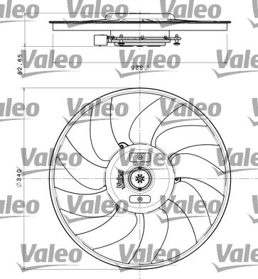 Valeo 696349 - Ventilators, Motora dzesēšanas sistēma adetalas.lv