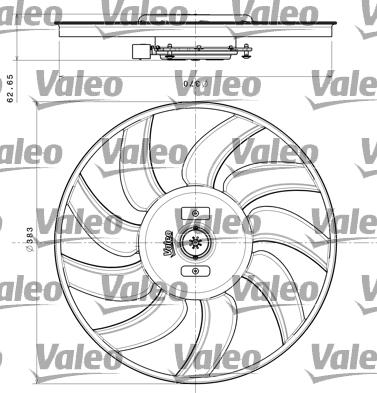 Valeo 696350 - Ventilators, Motora dzesēšanas sistēma adetalas.lv