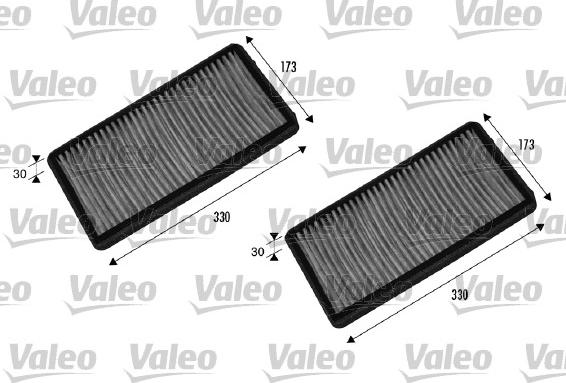 Valeo 698857 - Filtrs, Salona telpas gaiss adetalas.lv