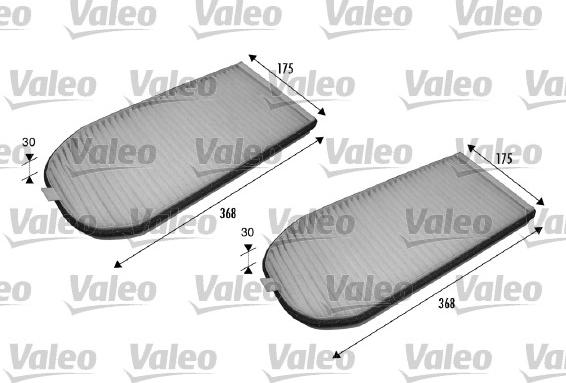 Valeo 698838 - Filtrs, Salona telpas gaiss adetalas.lv