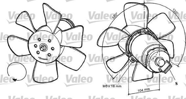 Valeo 698369 - Ventilators, Motora dzesēšanas sistēma adetalas.lv