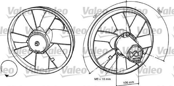 Valeo 698367 - Ventilators, Motora dzesēšanas sistēma adetalas.lv