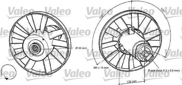 Valeo 698371 - Ventilators, Motora dzesēšanas sistēma adetalas.lv