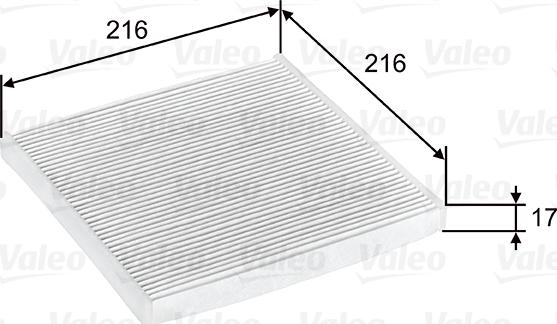 Valeo 698796 - Filtrs, Salona telpas gaiss adetalas.lv