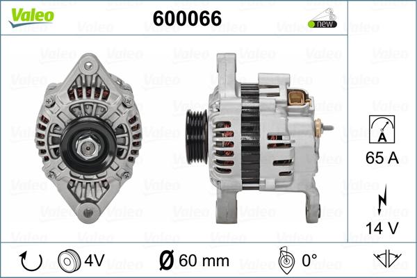 Valeo 600066 - Ģenerators adetalas.lv