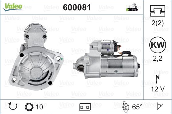 Valeo 600081 - Starteris adetalas.lv