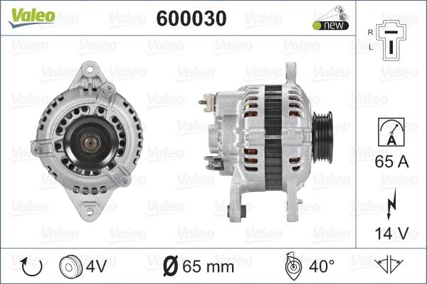 Valeo 600030 - Ģenerators adetalas.lv