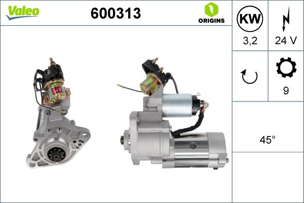 Valeo 600313 - Starteris adetalas.lv