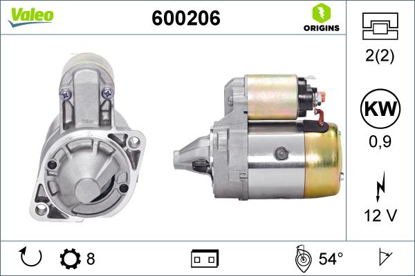 Valeo 600206 - Starteris adetalas.lv