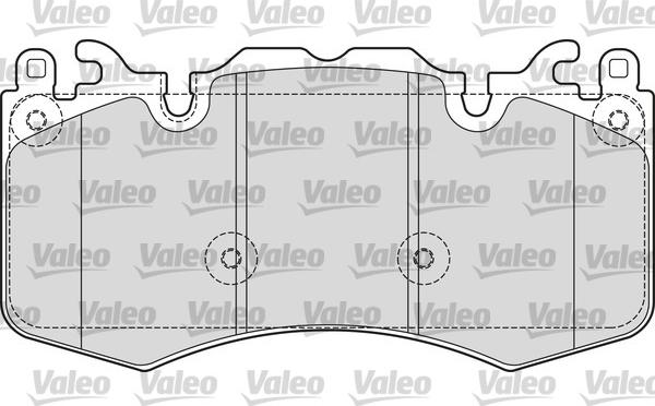 Valeo 601656 - Bremžu uzliku kompl., Disku bremzes adetalas.lv