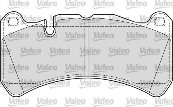 Valeo 601685 - Bremžu uzliku kompl., Disku bremzes adetalas.lv