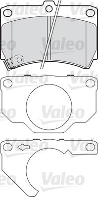 Valeo 601018 - Bremžu uzliku kompl., Disku bremzes adetalas.lv