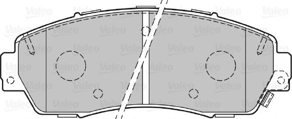 Valeo 601365 - Bremžu uzliku kompl., Disku bremzes adetalas.lv