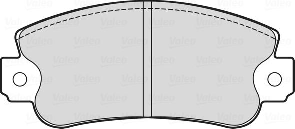 Valeo 601713 - Bremžu uzliku kompl., Disku bremzes adetalas.lv