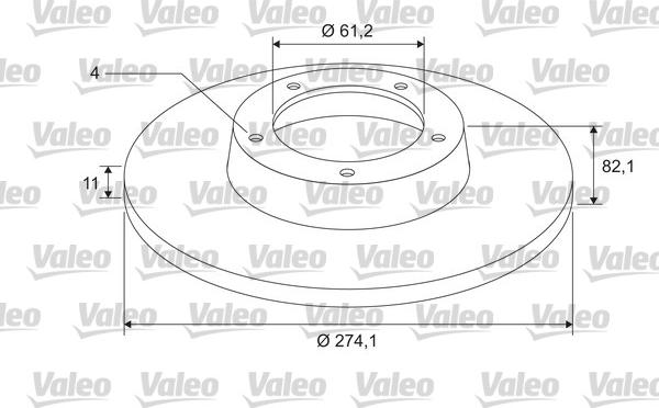 Valeo 675401 - Bremžu diski adetalas.lv