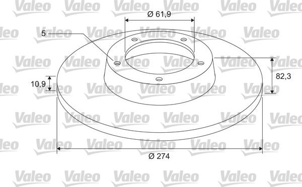 Valeo 675402 - Bremžu diski adetalas.lv