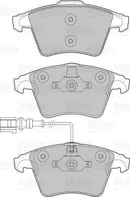 Valeo 670651 - Bremžu uzliku kompl., Disku bremzes adetalas.lv